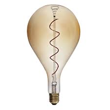 4 Watt Vintage Edison A165 Amber Spiral Dimmable Led Filament Bulb E27 Filament Bulb Bulb Dimmable Led