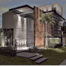Algedra offers elegant and modern exterior designs for your home. Luxury Homedecor Design Designer Instahome Instadesign Architect Beau Modern Exterior House Designs Facade House House Architecture Design