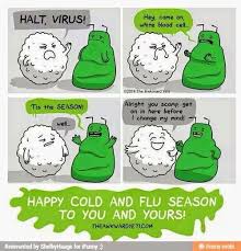 Resetting Your Health The Viral Season Is Among Us Awkward Yeti Funny Memes Science Jokes