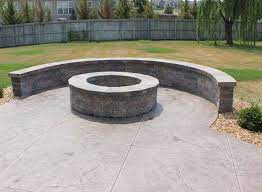 Patio Fire Pit On Concrete Patio Ideas How To Build Diy Concrete Patio In Easy Steps Makeovers Fir Concrete Patio Designs Diy Concrete Patio Fire Pit Backyard