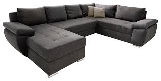 Hast du häufig gäste zu besuch, ist ein ausziehbares modell praktisch, das du je. Wohnlandschaft In U Form Mit Bettkasten Links
