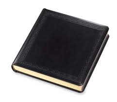 Golden state art suede cover red photo album holds 300 4x6 pictures 3 per page. Renaissance Album Wedding Photo Books Black Library Bound Embossed With Gold Gilded Edges