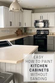 Easy How To Paint Kitchen Cabinets Without Sanding Repurpose Life In 2020 Painting Kitchen Cabinets Kitchen Cabinets Painted Before And After Painting Kitchen Cabinets White