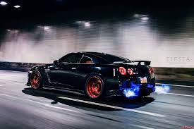 Phoenix Red Advan Gt S Installed On Customers Nissan R35 Gt R Gtr Nissan R35 Nissan