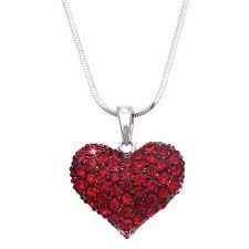 cocojewelry small heart crystal pave pendant necklace valentine s day jewelry gift box diyjewelry valentines necklace diy jewelry pave pendant