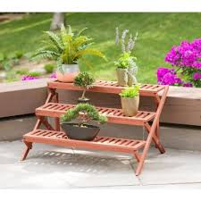 A very original design for a plant stand. Farmhouse Plant Stands Planters The Home Depot