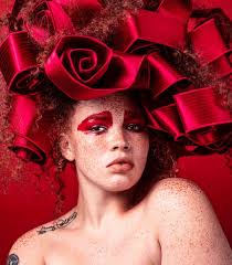 Alexis Ruby wears RUNWAY FALL 2020 MARC JACOBS for Elle UK Photographed by  Lacey Styled by Solange Franklin