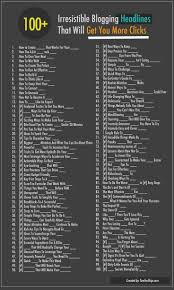 When i first started blogging i was all over the place. Infografik 100 Ideen Fur Neue Blogthemen