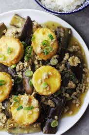 Fried Egg Tofu And Eggplants Couple Eats Food Recipe Fried Egg Egg Tofu Eat Food