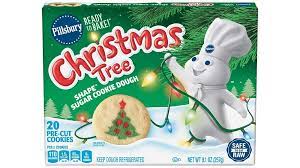 Place 2 inches apart on ungreased cookie sheet.bake 11 to 14 minutes or until edges are light golden brown. Pillsbury Shape Christmas Tree Sugar Cookie Dough Pillsbury Com