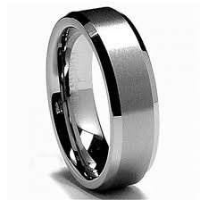 Mens 6mm Tungsten Carbide Ring Wedding Band Matte Brushed