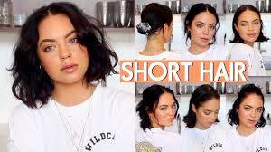 Simply towel dry, use a small amount of hair product, work the hair into the desired style, and go. How I Style My Short Hair Very Easy Youtube