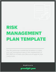 Iso 14971 and risk management. Risk Management Plan Template Free Download