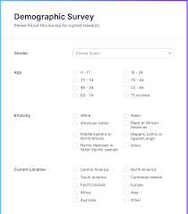 Organic food industry survey questions template is designed to collect feedback from individuals about their knowledge and opinion on organic food. Demographic Survey Form Template Jotform