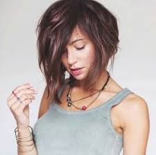 Carre Plongeant Asymetrique Coiffure Cheveux Coupe De Cheveux