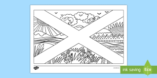 Hundreds of free spring coloring pages that will keep children busy for hours. Scotland Flag Mindfulness Colouring Page