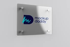 Download Door Glass Plate Mockup Mockup Daddy