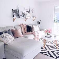 Rose Gold And Grey Living Room Living Room Scandinavian Living Room Grey Living Room Designs