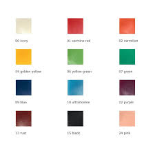 zmmodelling beeswax set of 12 colour chart