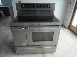 Maybe you would like to learn more about one of these? Kenmore Elite 40 Inch Stainless Steel Double Oven Range With 5 Burner Flat Glass Electric Stove Top In Like New Co Electric Stove Double Oven Double Oven Stove