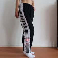 Black And Red Adidas Tracksuit Bottoms Adidas 90s High Waisted Popper Track Pants Jogging Sweatpants Etsy Casual Winter Outfits Pants High Waisted