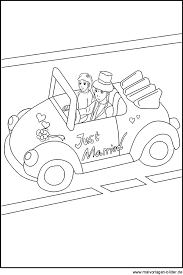 4x autofahne just married auto fahne flagge liebe hochzeit justmarried love. Just Married Hochzeitspaar Als Ausmalbild Und Malvorlage