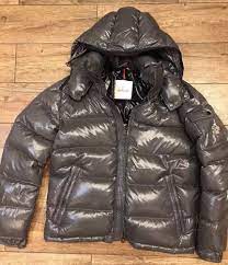 Ebay Sponsored Moncler Grey Quilted Down Jacket Mens Size 4 Higher L To Lower Xl Clean Down Jacket Mens Jackets Jackets
