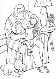 Reading Before Sleeping Fathers Day Coloring Page Christmas Coloring Pages Merry Christmas Coloring Pages