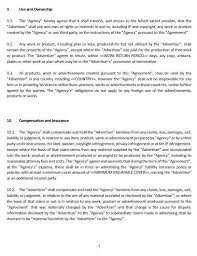 Ne0142 Advertising Agency Agreement Template English Namozaj
