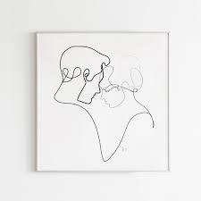 Black And White Pop Art Line Drawing Line Illustration Abstract Line Drawing Sketches Minimalist Home Decor Art Woman Beauty Love Grace Pop Art Line Drawing Line Illustration Drawings