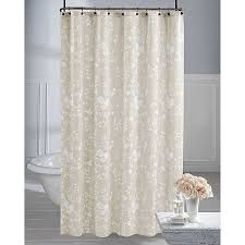 Soft pink floral roses woodland forest animals shower curtain. Wamsutta Vintage Embroidered Floral Shower Curtain In Linen Bed Bath Beyond