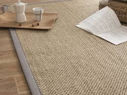 Tapis Sisal Fibres Larges Avec Ganse En Coton Millstone Gris Clair 140x200cm Tapis Sisal Tapis Jonc De Mer Tapis Escalier