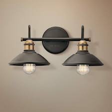 This lighting is commonly found in many homes as they are versatile. Kichler Clyde 7 1 4 High Olde Bronze 2 Light Wall Sconce 44f46 Lamps Plus Wall Sconce Lighting Wall Lights Bathroom Light Fixtures