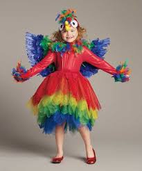 Rainbow Parrot Dress Girls Disfraces Para Chicas Disfraces Carnaval Disfraces De Pajaros