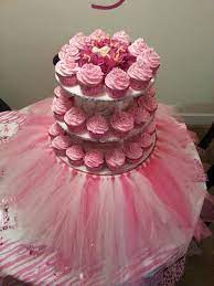 Pin By Crystal L On Tre El S Custom Cupcakes Baby Shower Cupcakes For Girls Tutu Baby Shower Baby Shower Cupcakes