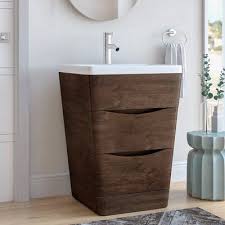 This product will perfect fit the small space. Ivy Bronx Bea 25 Single Bathroom Vanity Set Base Finish Rosewood Modern Bathroom Vanity Single Bathroom Vanity Vanity