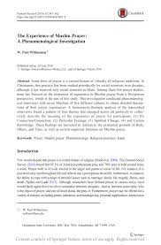 So you have to check exact time for sunrise in your area, and pray before it, but it is highly recommended to pray at first time. The Experience Of Muslim Prayer A Phenomenological Investigation Request Pdf