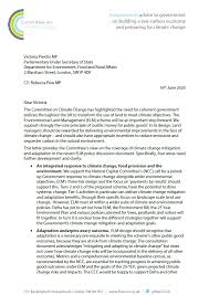 New management letter to customers. Letter Environmental Land Management Elm Scheme Climate Change Committee
