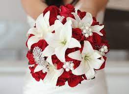 Wedding bouquet real touch red white and black calla lily bridesmaid bouquet. Getting Hitched Wedding Themes Winter Wedding Flowers Wedding Bouquets