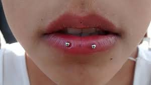 Labret Horizontal Lip Piercing Lip Piercing Labret Piercing Labret