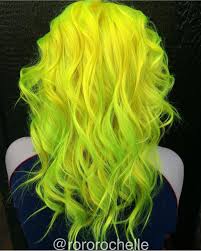 Neon Yellow Hair And Neon Green Hair Color By Rochelle Fairfield Lime Green Hair Color Instagram Com Hotonbeauty Neon Green Hair Neon Hair Color Neon Hair