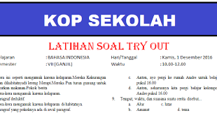 Hot Soal Try Out Bahasa Indonesia Kelas 9 Dan Kunci Jawaban