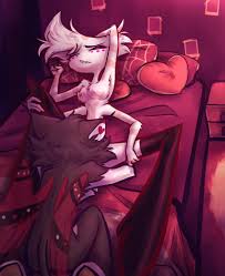 Rule 34 - Angel Dust (hazbin Hotel) Bed Bedroom Blowjob Furry Gay Gay  Blowjob Hazbin Hotel Husk (hazbin Hotel) Laying Down | 12799433