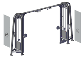 French Fitness FFS Silver and FFB Black Adjustable Cable Crossover Assembly Manual