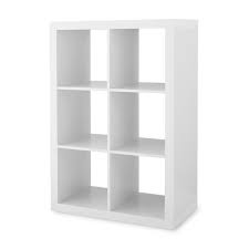 Better Homes Gardens 6 Cube Storage Organizer White Walmart Com Cube Storage Cube Storage Shelves Better Homes