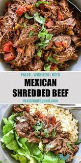 Mexican Shredded Beef Paleo Whole30 Keto Recipe Shredded Beef Recipes Mexican Food Recipes Authentic Mexican Shredded Beef