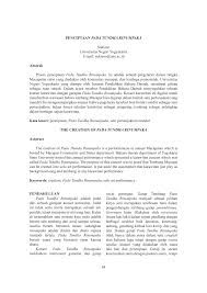 Tulisen cakepan tembang dhandanggula kang nyritakake bambang sumantri( patihsuwanda). Pdf Penciptaan Pada Tundha Rinumpaka