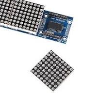 MAX7219 Dot Matrix Module 32x8 4 in 1 LED Display Modules for Arduino  Raspberry Pi Microcontroller with 5Pin Wires Red (Pack of 2)