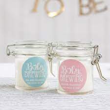 Personalized Baby Is Brewing Favor Jars Baby Shower Gift Bags Baby Shower Favors Baby Shower Gifts