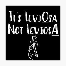 Wingardium leviosa quotes & sayings. It S Leviosa Not Leviosa Hp Quote Print Poster By Toptrendnow Redbubble